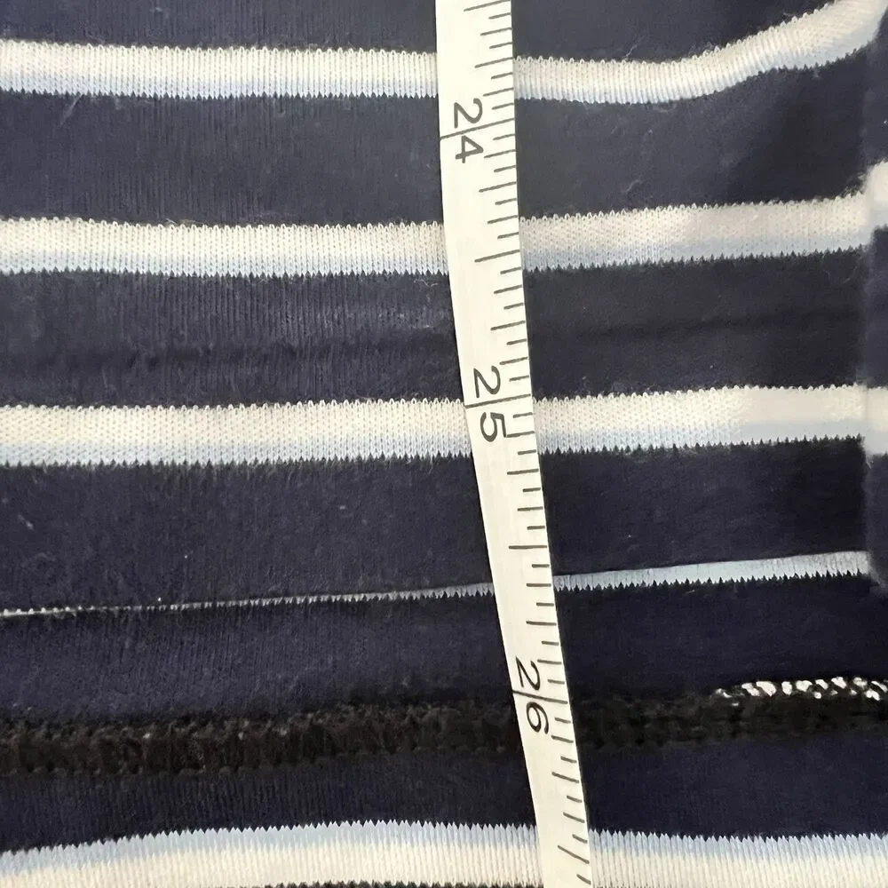 Polo‎ Ralph Lauren Shirt Mens L Pima Soft Touch Blue Striped Short Sleeve